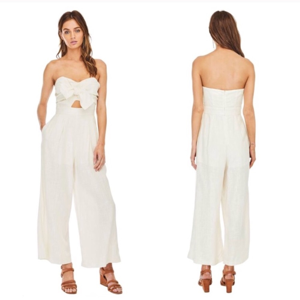 ASTR | Mara cutout tie knot jumpsuit | NWT